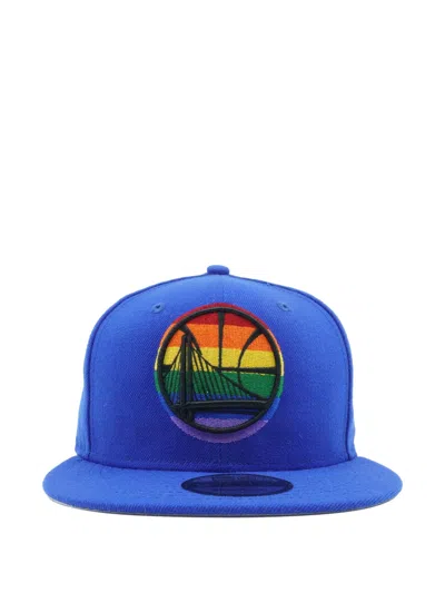 New Era 9fifty Golden State Warriors Pride Snapback Cap In Blue