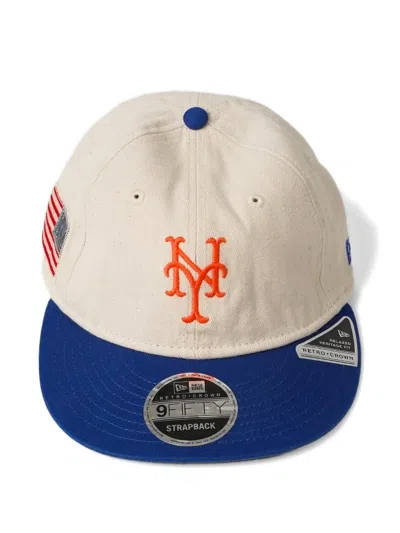 New Era 9fifty Herringbone Logo Baseball Cap In Neutral