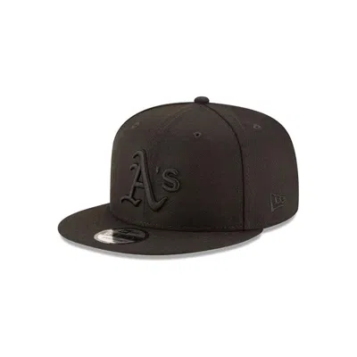 New Era 9fifty Mlb Oakland Athletics Basic Snapback Cap - Adjustable - Black In Blue