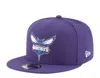 New Era Men's Purple Charlotte Hornets Official Team Color 9fifty Snapback Hat In Purple