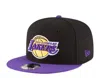 New Era 9fifty Nba Los Angeles Lakers 2-tone Black/purple Snapback Hat 70557044 In Black
