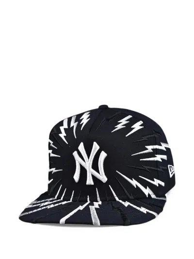 New Era 9fifty New York Yankees Bolt Snapback Baseball Cap In Blue