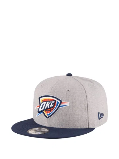 New Era 9fifty Oklahoma City Thunder Snapback Cap Hat In Gray