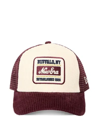 New Era 9forty E-frame Corduroy-visor Trucker Cap In Red