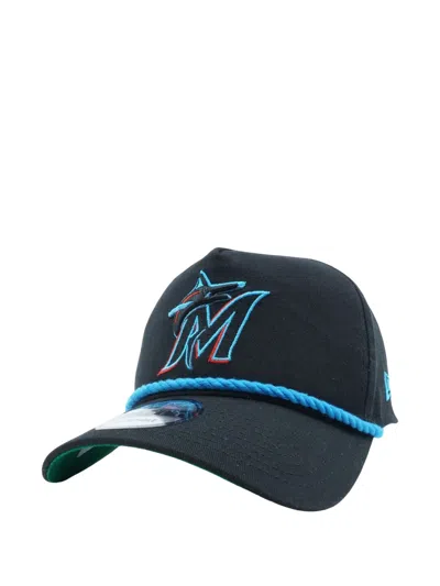 New Era 9forty Miami Marlins Snapback Cap In Blue
