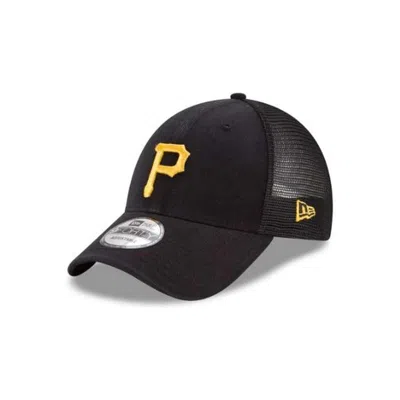 New Era 9forty Mlb Pittsburgh Pirates Trucker Baseball Cap - Adjustable - Black
