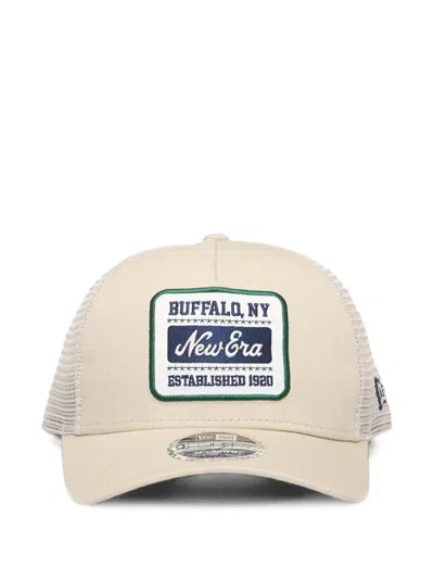 New Era 9forty Multi-patch Trucker Cap In Neutral