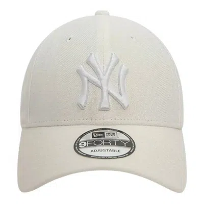 New Era 9forty New York Yankees Linen Cap In White