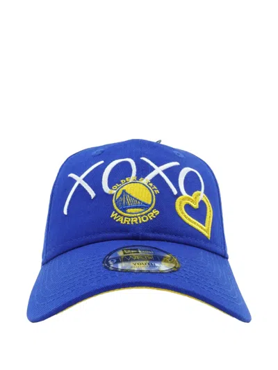 New Era 9twenty Golden State Warriors Heart "xoxo" Baseball Cap In Blue