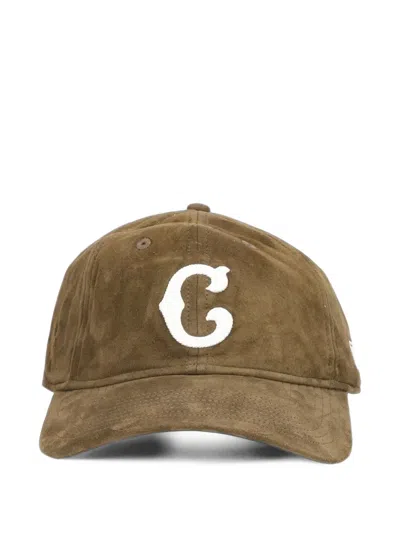 New Era 9twenty® Logo-patch Suede Cap In Brown