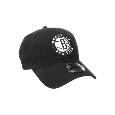 New Era 9twenty Nba Brooklyn Nets Core Classic Cap - Adjustable - Black In Blue