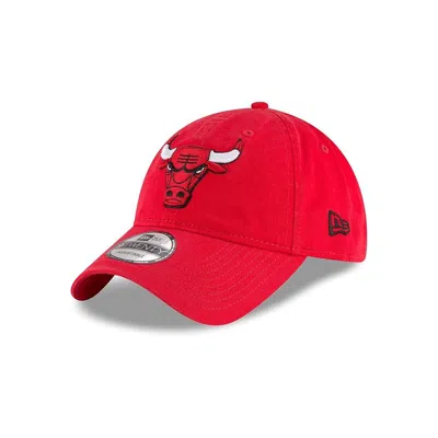 New Era 9twenty Nba Chicago Bulls Core Classic Cap - Adjustable - Red In Blue