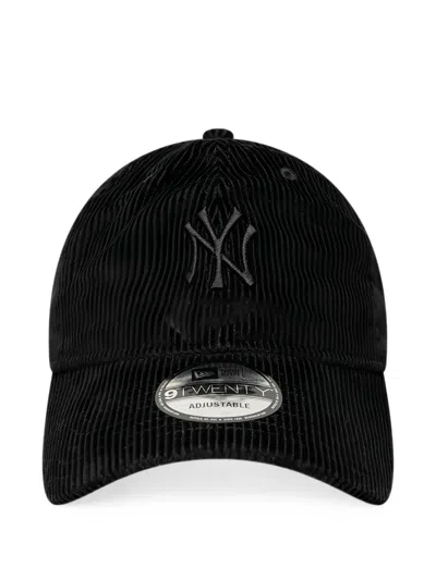 New Era 9twenty New York Yankees Mlb Corduroy Cap In Black
