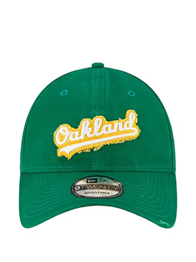 New Era 9twenty Oakland Athletics Core Classic Strapback Cap In Green