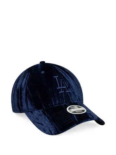 New Era 9twenty Velour Cap In Blue