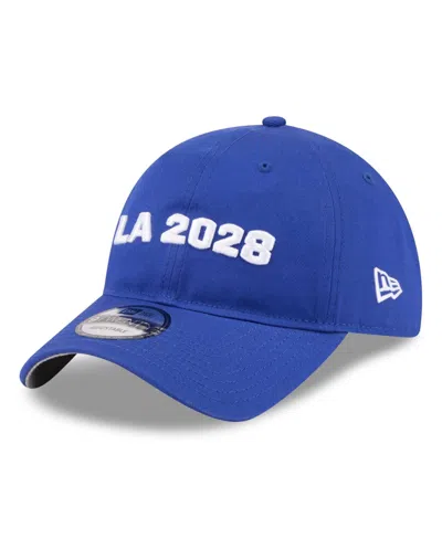 New Era Adjustable Embroidered-graphics La28 Summer Olympics 9twenty Baseball Cap In Blue