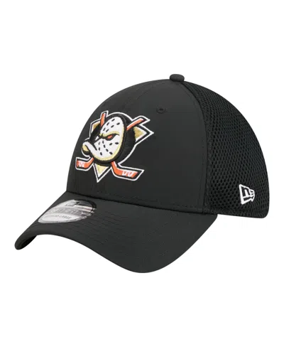 New Era Anaheim Ducks 39thirty Flex Stretch-fit Baseball Cap In Black