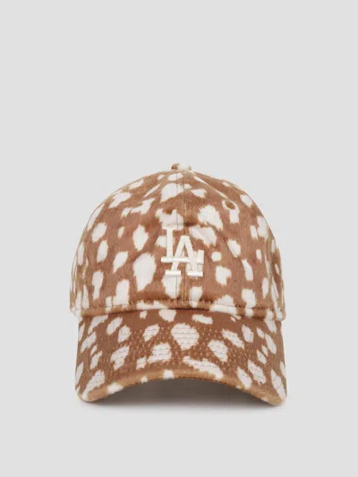 New Era Animal Print 9twenty Los Angeles Dodgers Cap In Dk Beige