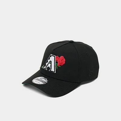 New Era Arizona Diamondbacks Mlb Rose 9forty A-frame Snapback Hat In Black