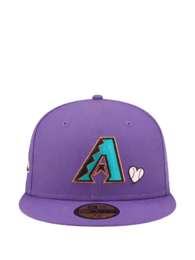 New Era Arizona Diamondbacks Team Heart Baseball Hat In Purple