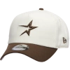 New Era Astros 9forty A-frame Cap In White/walnut