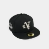 New Era Athletics Mlb Upside Down 59fifty Fitted Hat In Black