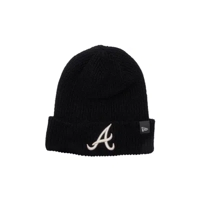 Pre-owned New Era Atlanta Braves Cashmere Knit Beanie 'black' | Men's Size Onesize