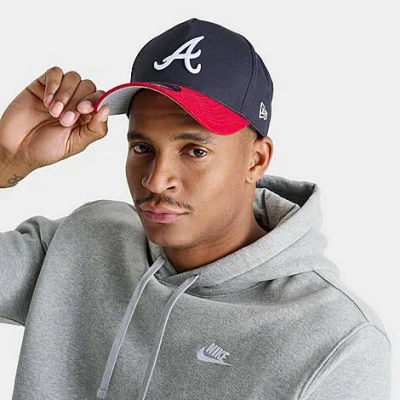 New Era Atlanta Braves Mlb 9forty Core Snapback Hat In Blue