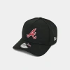 New Era Atlanta Braves Mlb 9forty Rhinestones Snapback Hat In Black