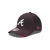 New Era Atlanta Braves Neo 39thirty Stretch Fit Cap- M/l In Red