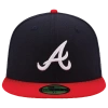 New Era Atlanta Braves  Braves 59fifty Authentic Cap In Navy/red