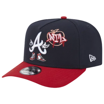 New Era Atlanta Braves  Braves 9fifty A-frame Cartoon Cap In Black