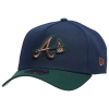 New Era Atlanta Braves  Braves 9forty A-frame Cap In Green/bronze/navy