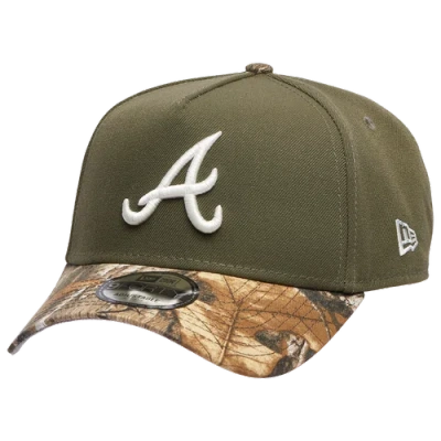 New Era Atlanta Braves  Braves 9forty A-frame Cap In Multi/olive