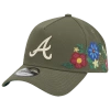 New Era Atlanta Braves  Braves 9forty A-frame Floral Cap In Green