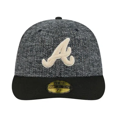 Pre-owned New Era Atlanta Braves Tweedy Cotton 5950pc 'black' | Men's Size 7.875