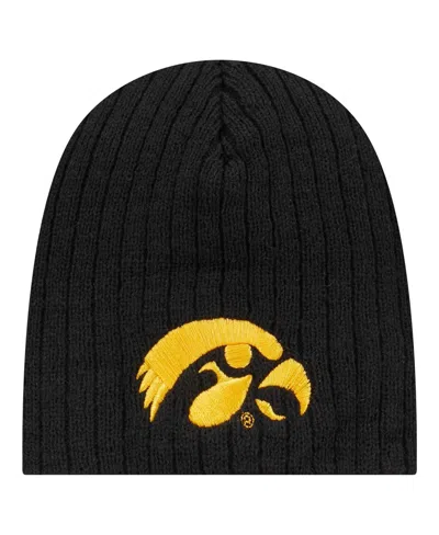 New Era Baby Boys And Girls Black Iowa Hawkeyes Mini Fan Beanie