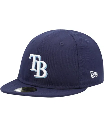 New Era Kids' Baby Boys And Girls Navy Tampa Bay Rays My First 59fifty Fitted Hat In Blue