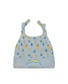 New Era Baby Boys And Girls  Heather Gray Los Angeles Chargers Critter Cuffed Knit Hat In Heather Gray