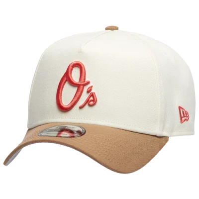 New Era Baltimore Orioles  Orioles 9forty A-frame Cap In Tan/coral/white
