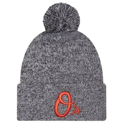 New Era Baltimore Orioles  Orioles Marl Pom Knit In Black