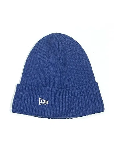 Pre-owned New Era Beanie Hat In Blue