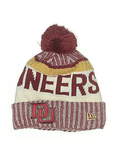 Pre-owned New Era Beanie Hat In Red