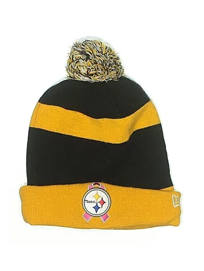 Pre-owned New Era Beanie Hat In Yellow