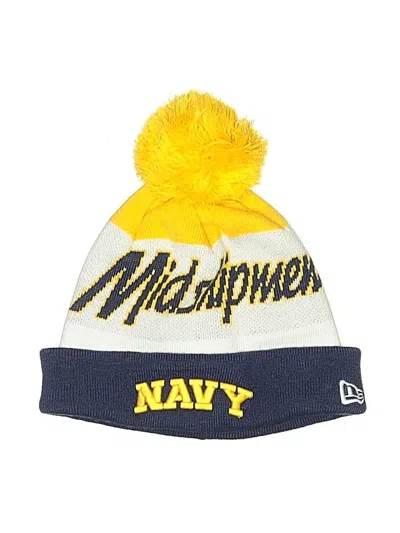 Pre-owned New Era Beanie Hat In Yellow