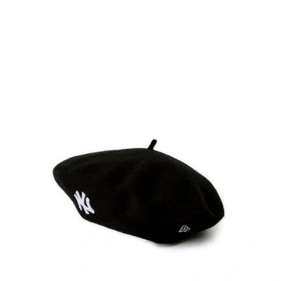 New Era Beret En Laine Mélangée In Black