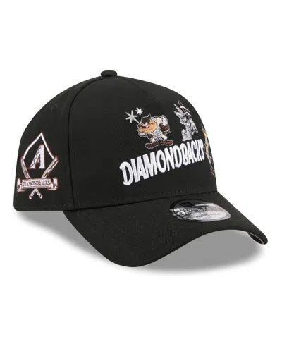 New Era Kids' Big Boys And Girls Black Arizona Diamondbacks Looney Tunes A-frame 9forty Adjustable Hat