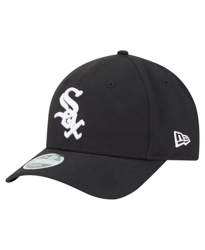 New Era Kids' Big Boys And Girls Black Chicago White Sox Player Replica 9forty Adjustable Hat