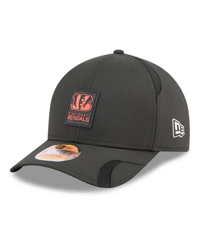 New Era Kids' Big Boys And Girls Black Cincinnati Bengals 2025 Sideline 9forty Adjustable Hat In Green