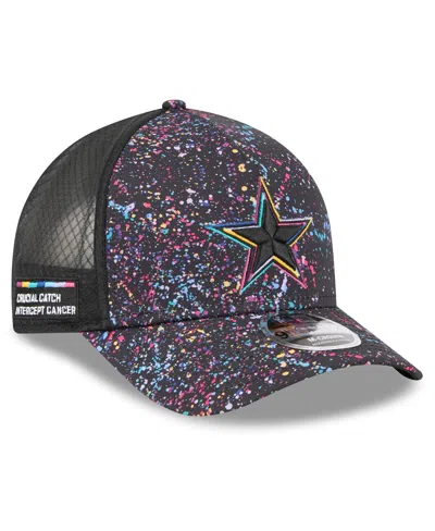 New Era Kids' Big Boys And Girls Black Dallas Cowboys 2025 Nfl Crucial Catch 9forty Adjustable Hat